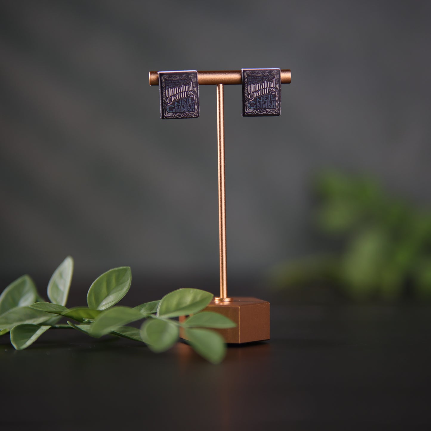 Titled Stud Earrings - Neil Gaiman - Unnatural Creatures