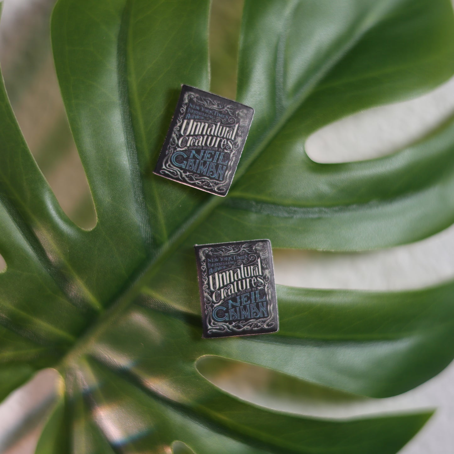 Titled Stud Earrings - Neil Gaiman - Unnatural Creatures