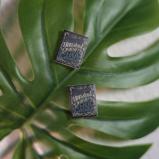Titled Stud Earrings - Neil Gaiman - Unnatural Creatures