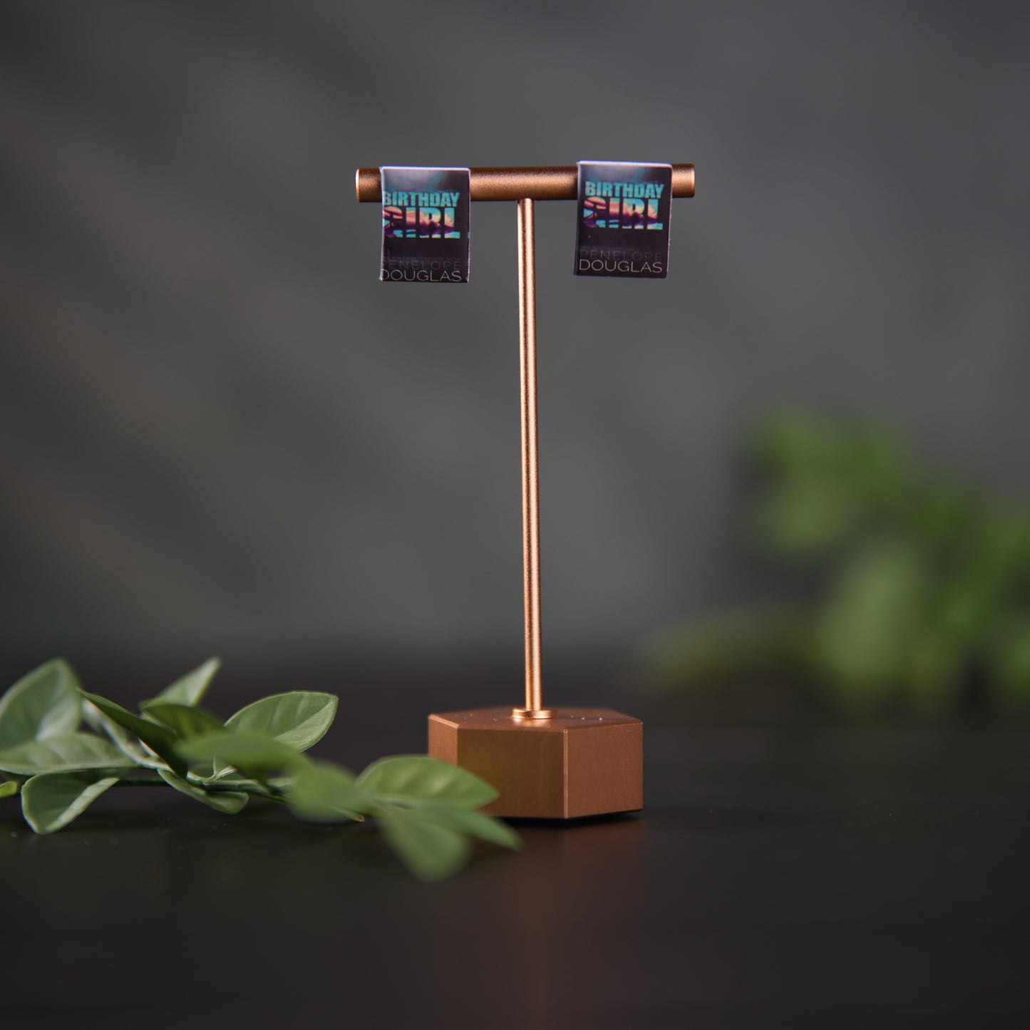 Titled Stud Earrings - Penelope Douglas - Birthday Girl