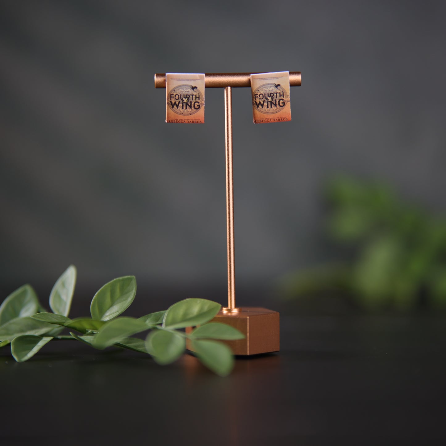 Titled Stud Earrings - Rebecca Yarros - Fourth Wing