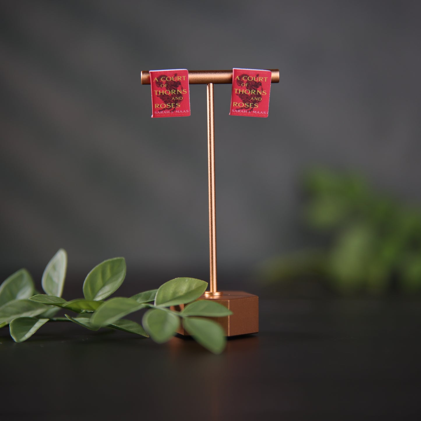 Titled Stud Earrings - Sarah J. Maas - A Court of Thorns and Roses