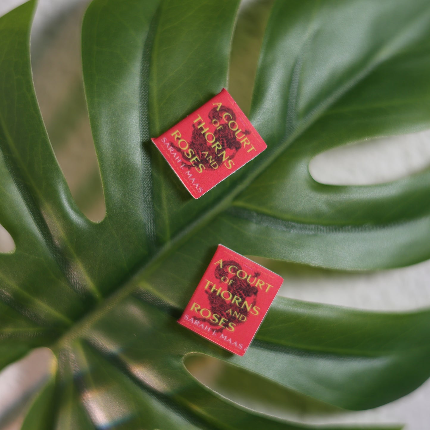 Titled Stud Earrings - Sarah J. Maas - A Court of Thorns and Roses