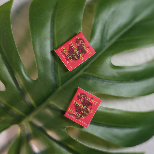 Titled Stud Earrings - Sarah J. Maas - A Court of Thorns and Roses