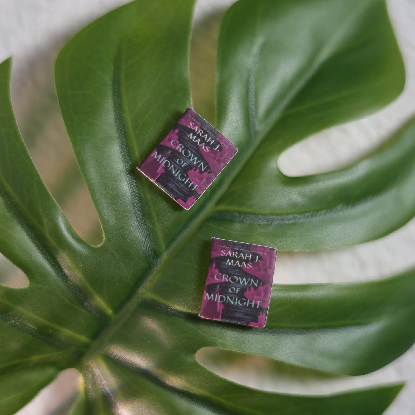 Titled Stud Earrings - Sarah J. Maas - Crown of Midnight