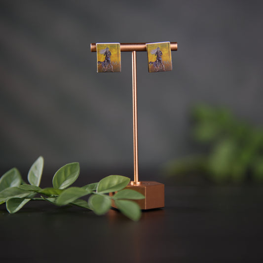 Titled Stud Earrings - Sarah J. Maas - Kingdom of Ash