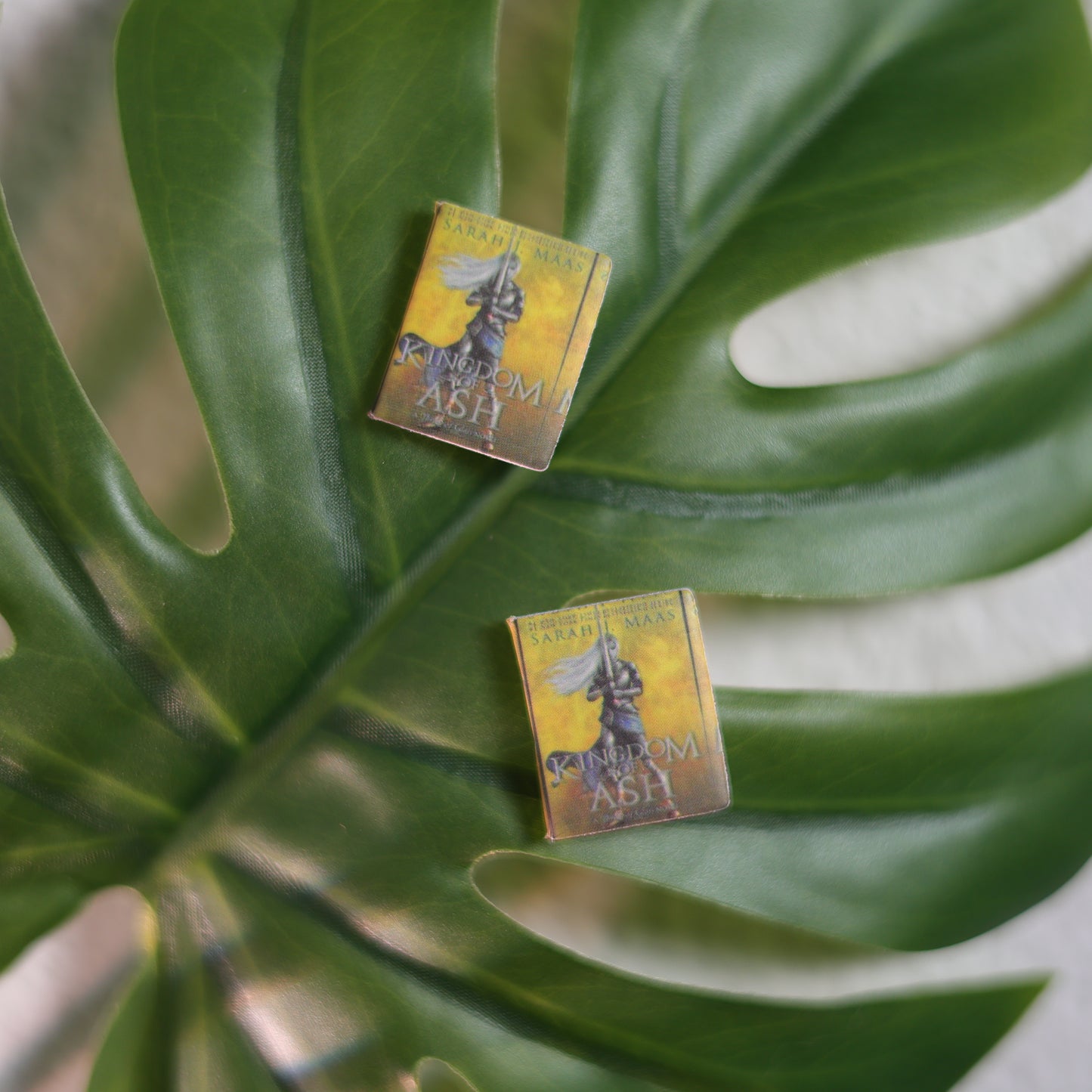 Titled Stud Earrings - Sarah J. Maas - Kingdom of Ash