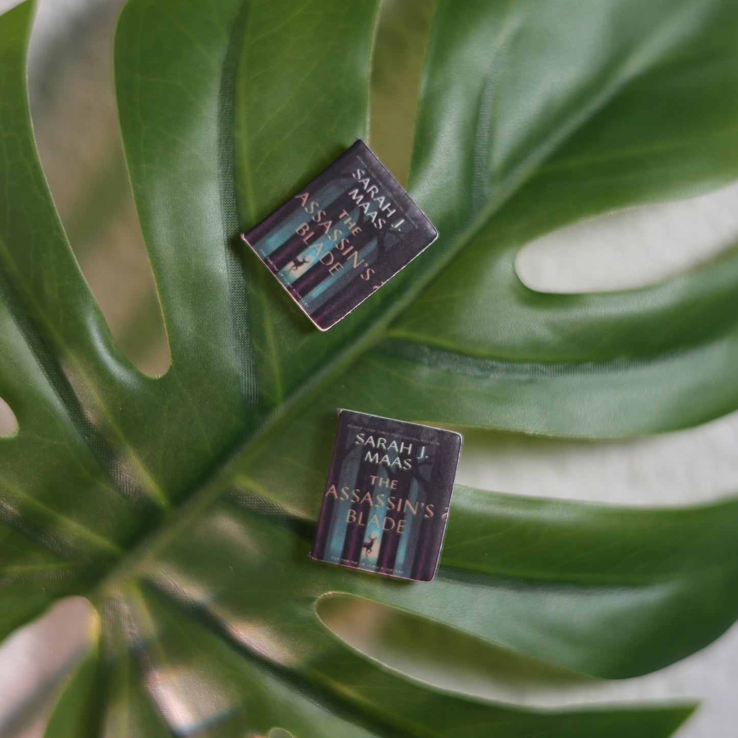 Titled Stud Earrings - Sarah J. Maas - The Assassin’s Blade