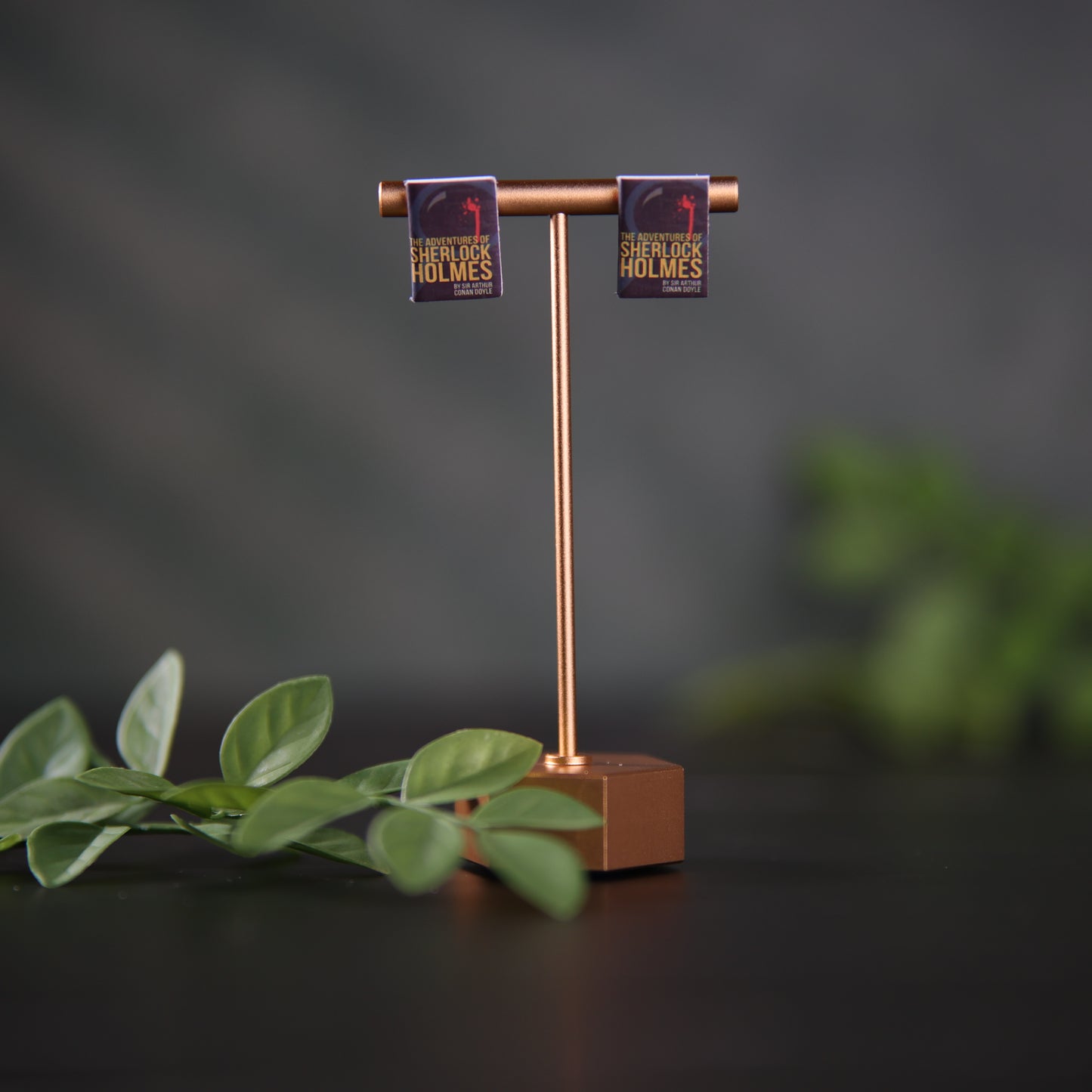 Titled Stud Earrings - Sir Arthur Conan Doyle - The Adventures of Sherlock Holmes