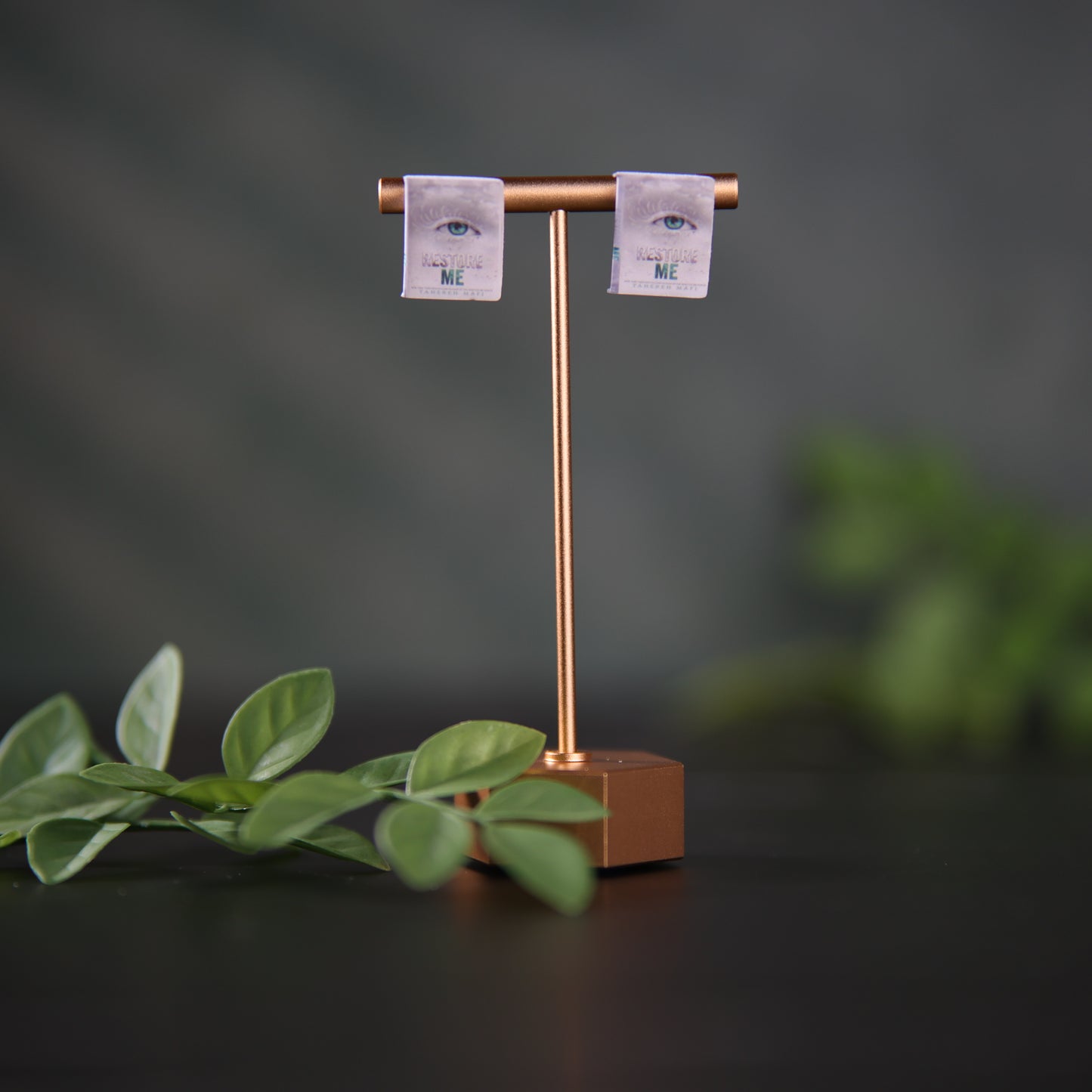 Titled Stud Earrings - Tahereh Mafi - Restore Me