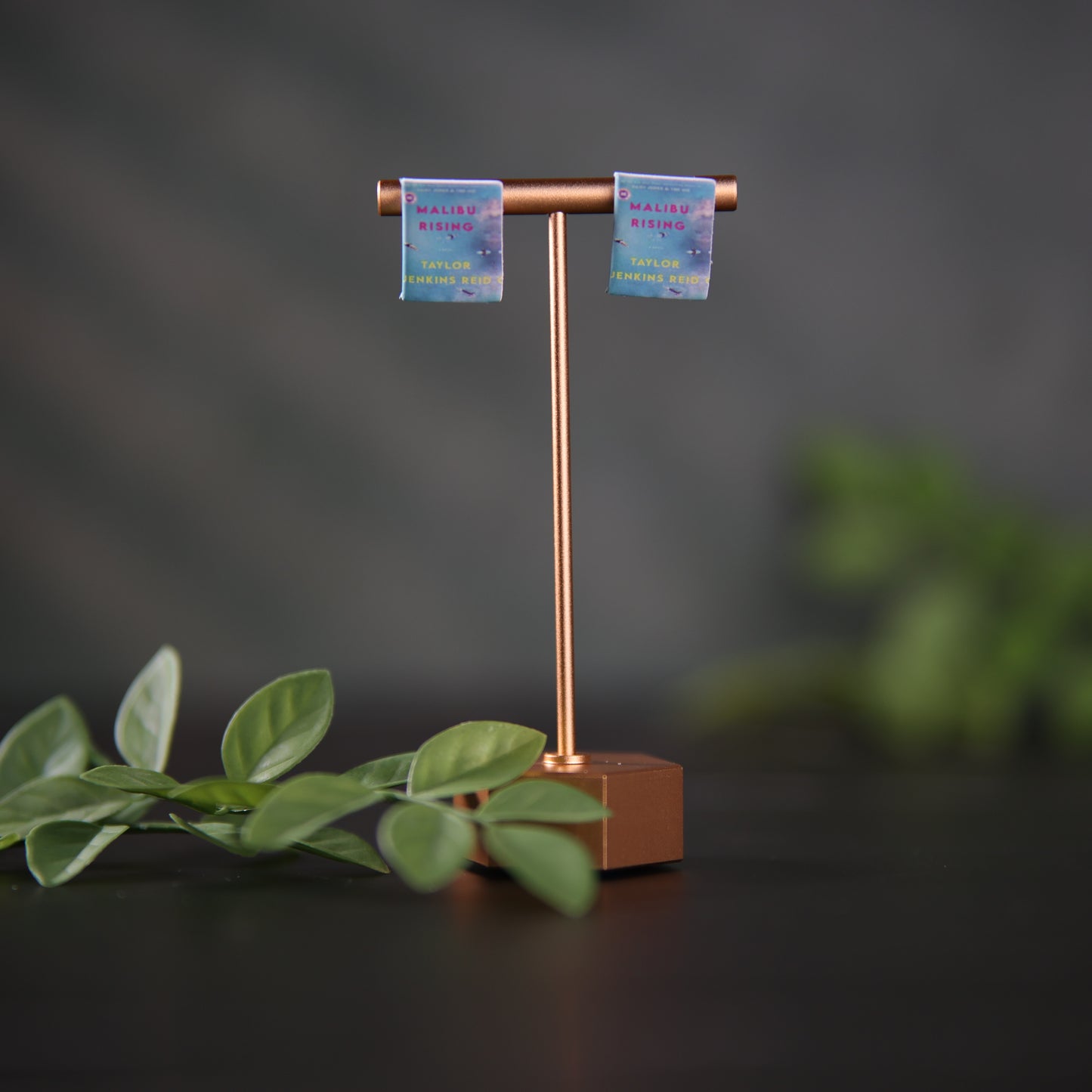 Titled Stud Earrings - Taylor Jenkins Reid - Malibu Rising