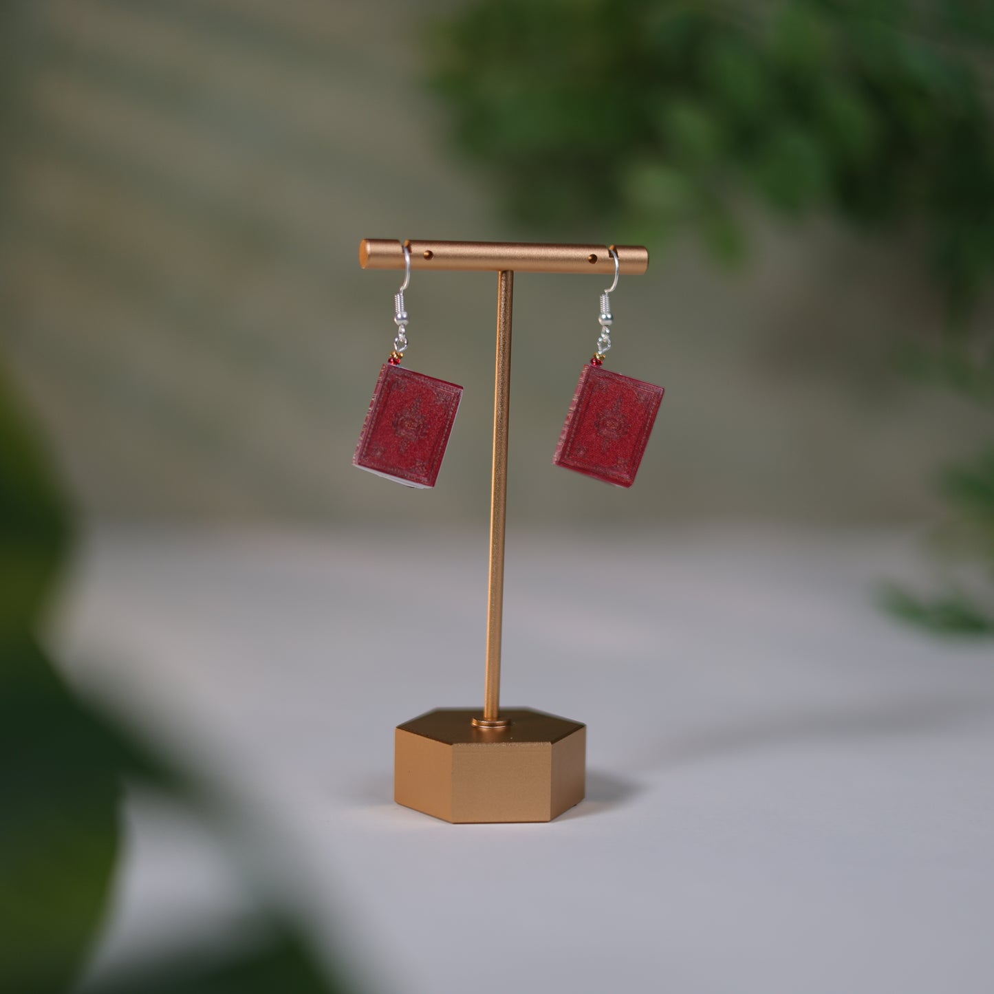 Timeless Dangle Earrings - Sepia Script