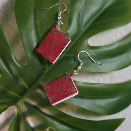 Timeless Dangle Earrings - Sepia Script